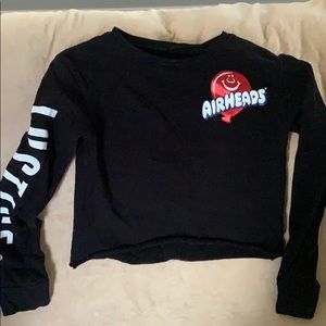 Girls black justice sweatshirt